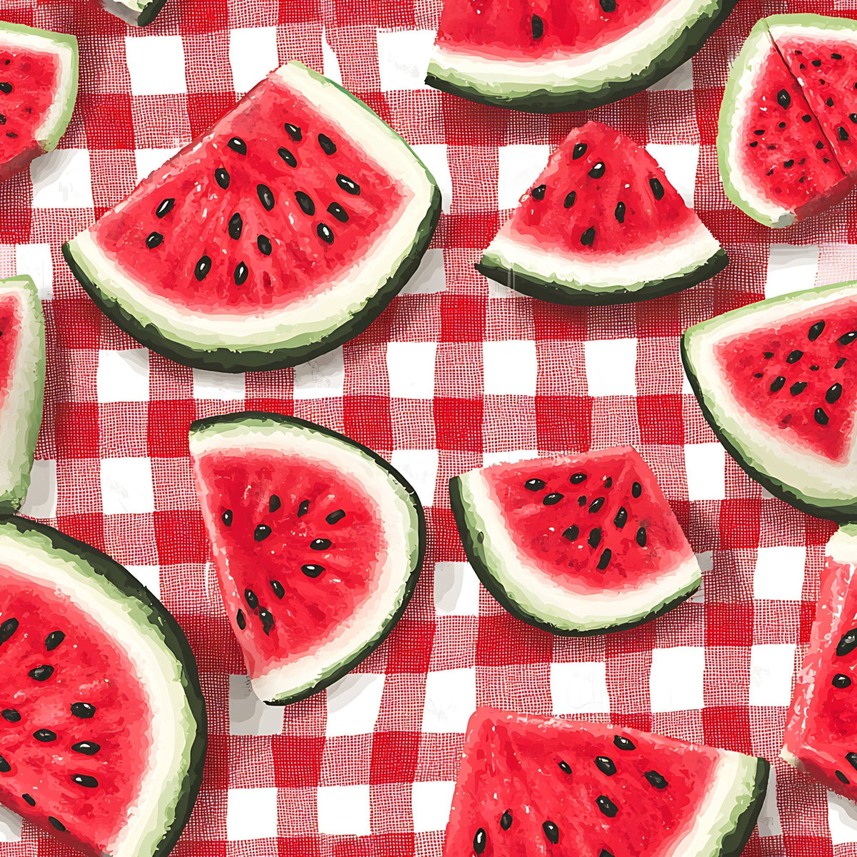 Summer Melon Slices Pattern 20 Minky Fabric