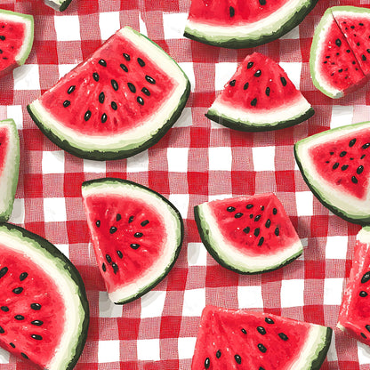 Summer Melon Slices Pattern 20 Minky Fabric