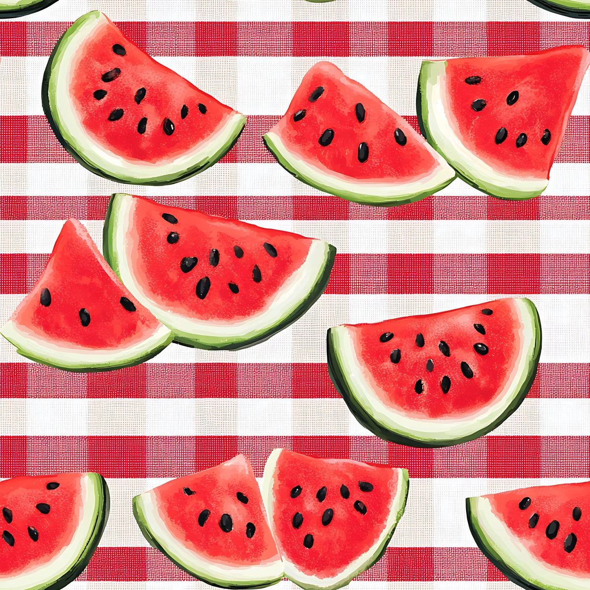 Summer Melon Slices Pattern 9 Minky Fabric