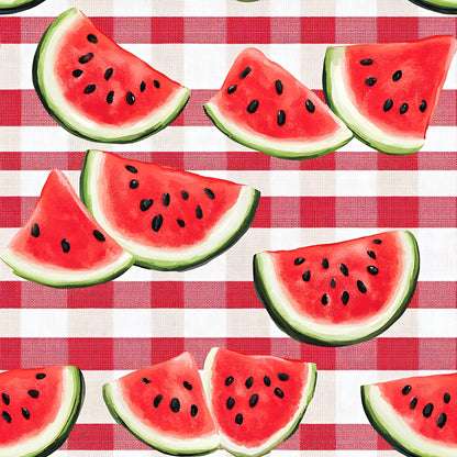 Summer Melon Slices Pattern 9 Minky Fabric