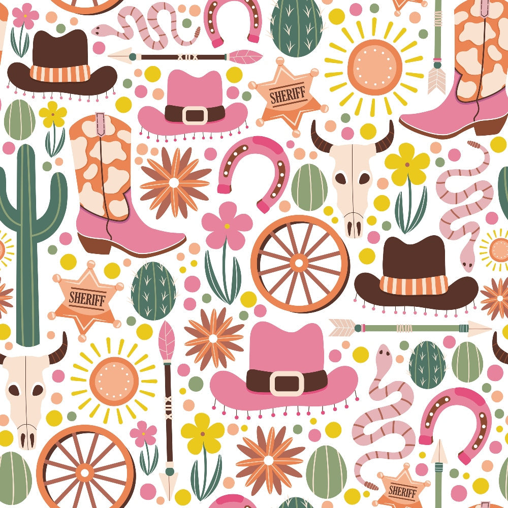 Rodeo Blooms Pattern 1 Minky Fabric