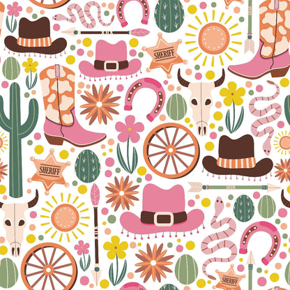 Rodeo Blooms Pattern 1 Minky Fabric