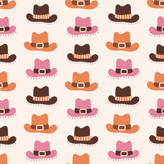 Western Cowgirl Pattern 2 Quilting Cotton Fabric