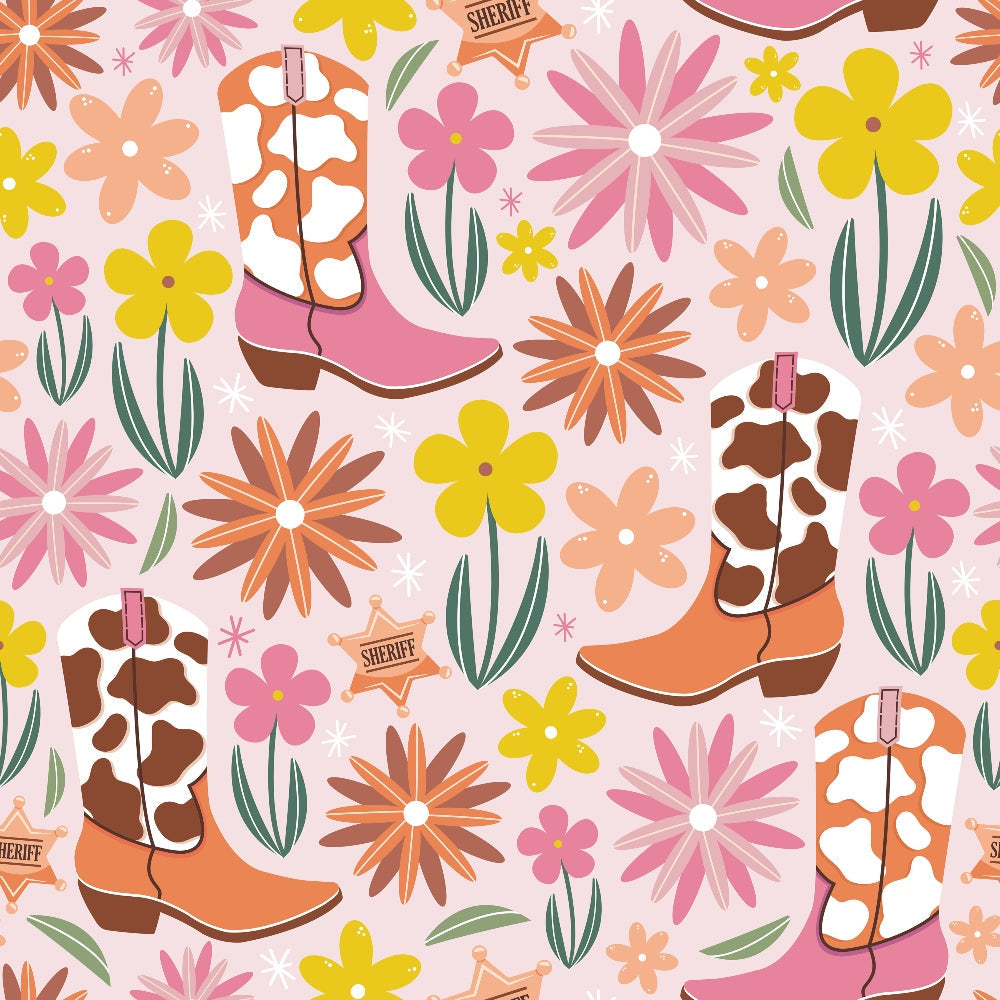 Rodeo Blooms Pattern 7 Minky Fabric