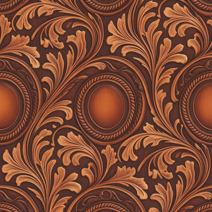 Saddle Blossom Pattern 8 Minky Fabric