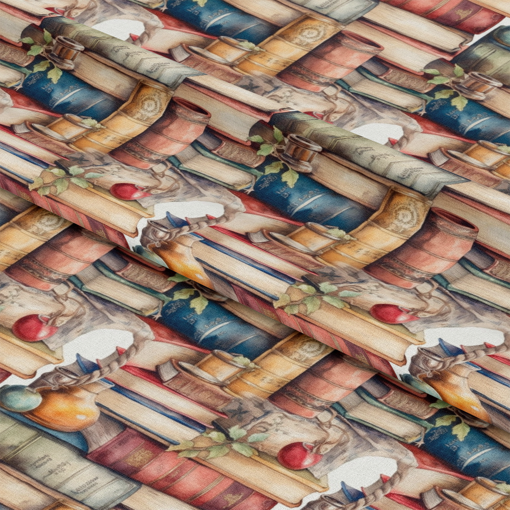 Whimsical Library Pattern 11 Quilting Cotton Fabric