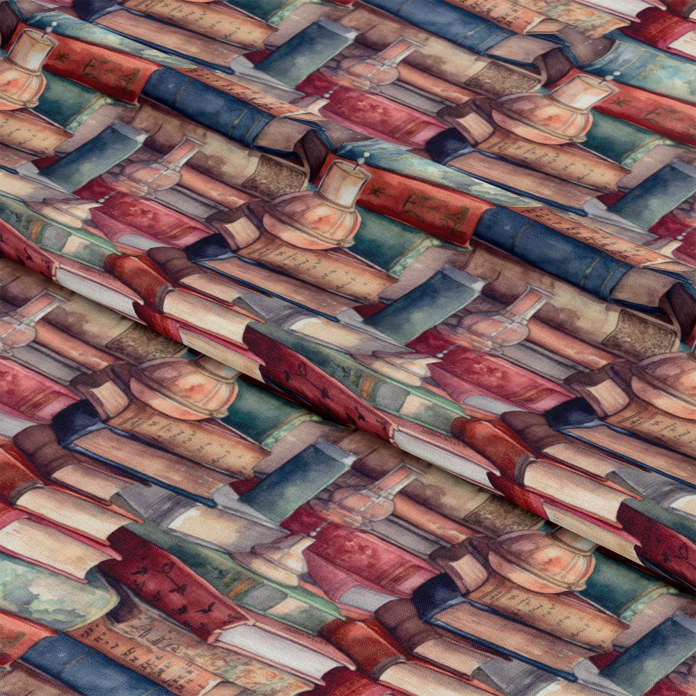 Whimsical Library Pattern 14 Quilting Cotton Fabric