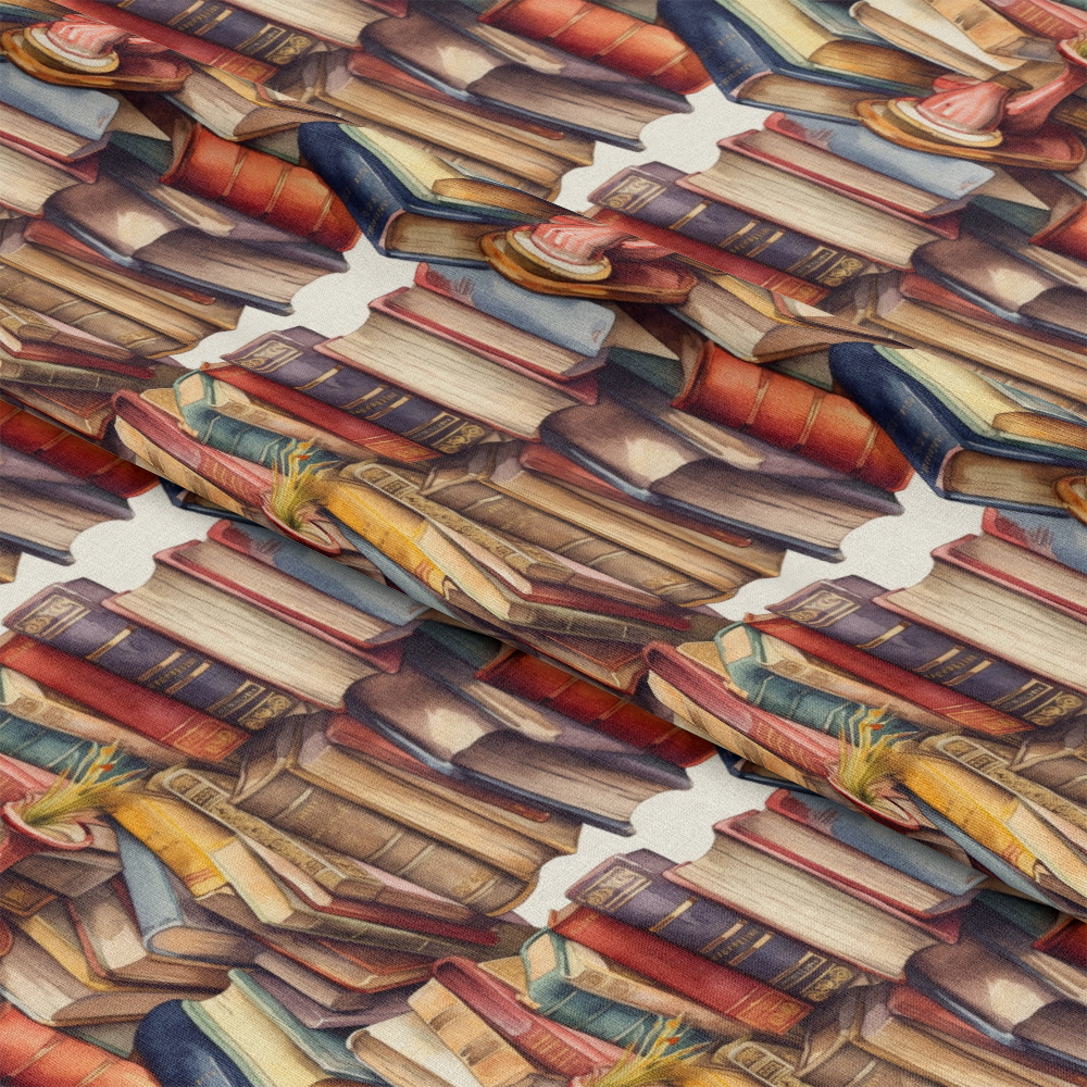 Whimsical Library Pattern 15 Quilting Cotton Fabric