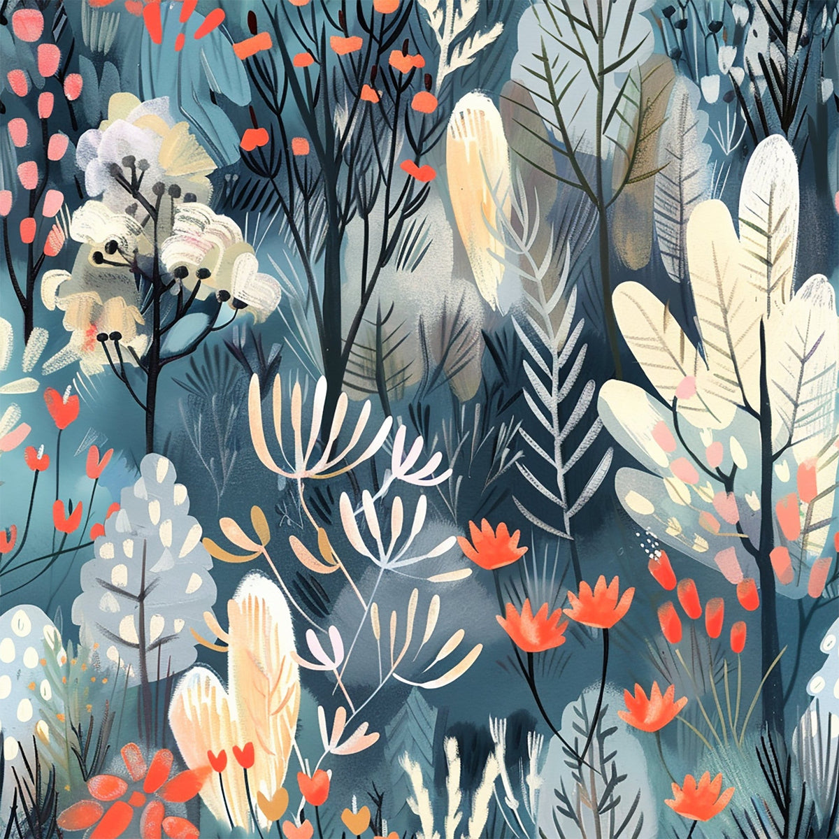 Twilight Grove Pattern 1 Minky Fabric
