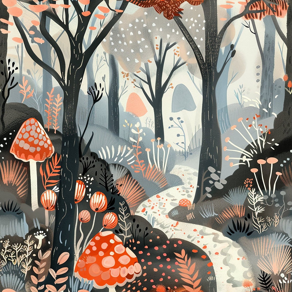 Twilight Grove Pattern 2 Minky Fabric