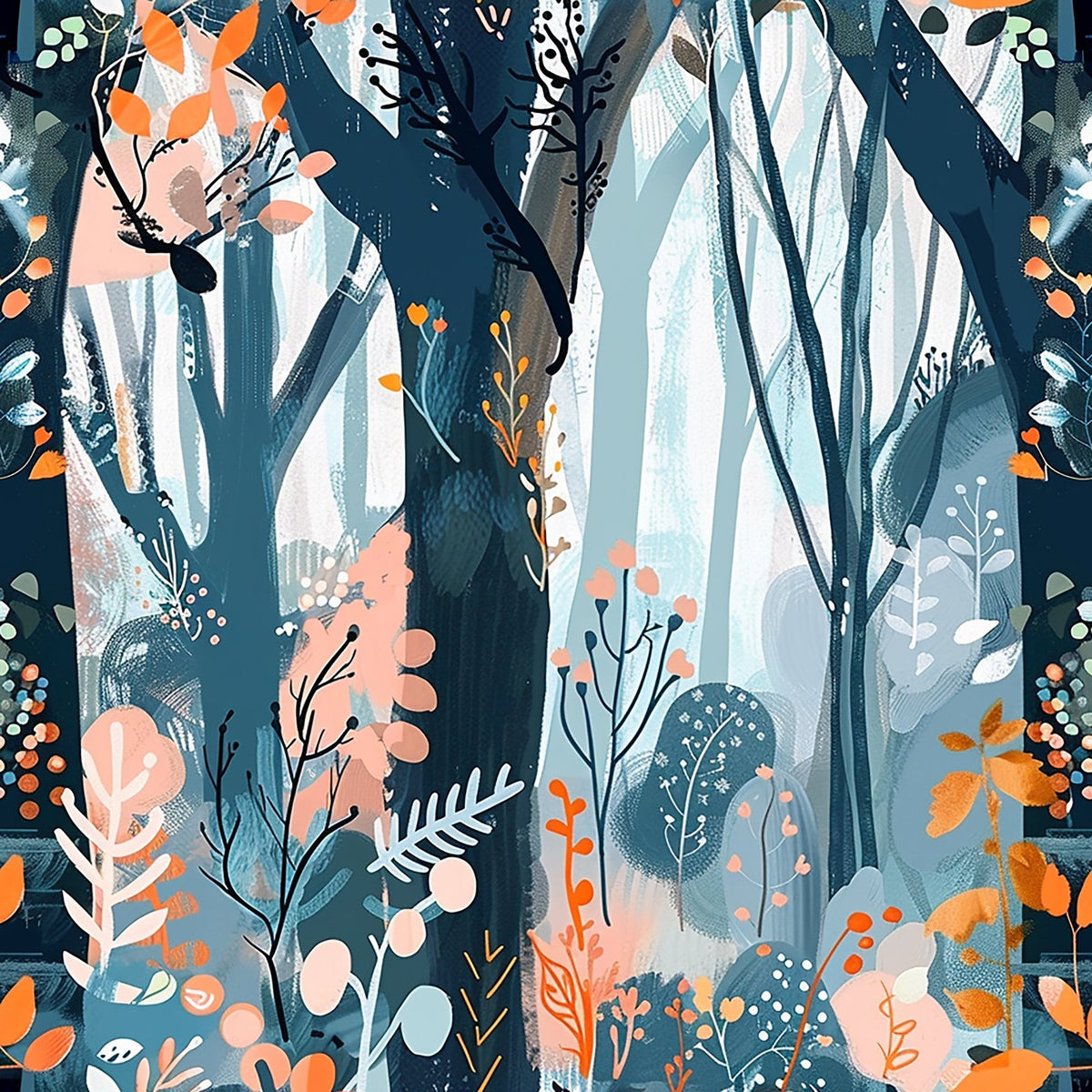 Twilight Grove Pattern 4 Minky Fabric