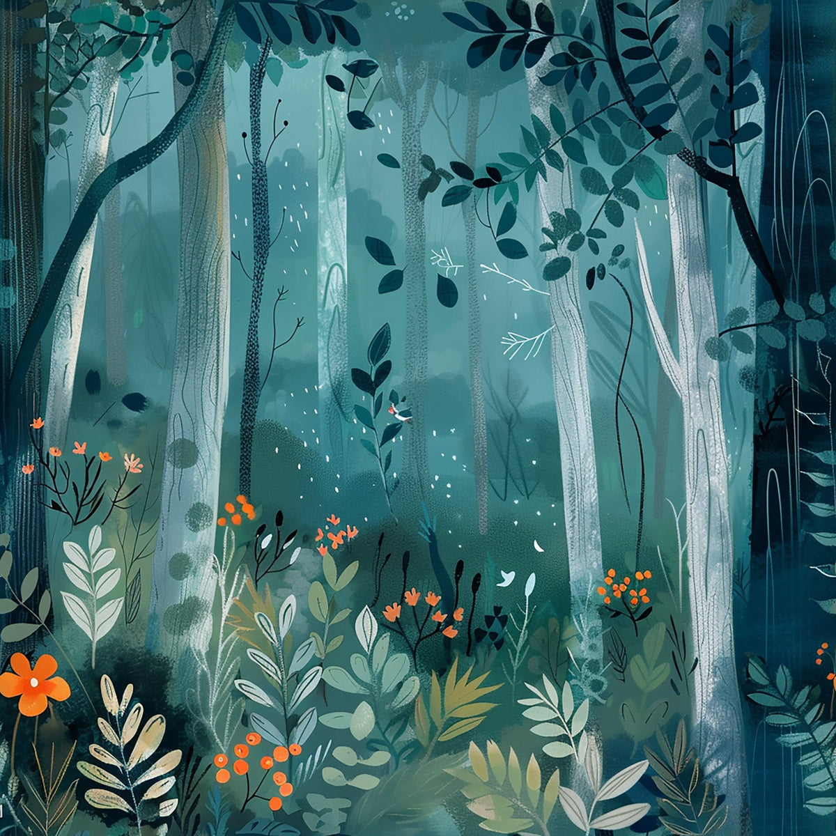 Twilight Grove Pattern 6 Minky Fabric