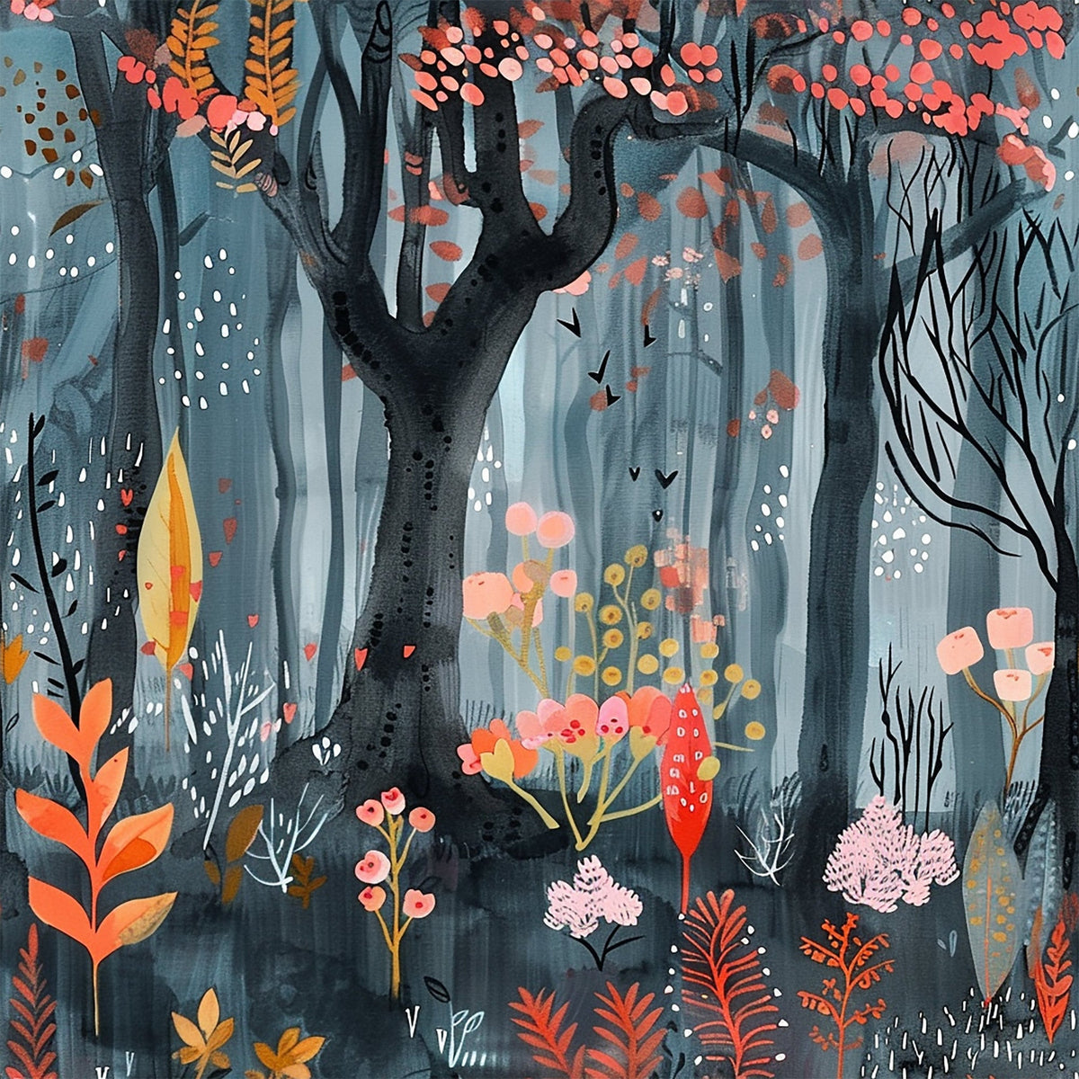 Twilight Grove Pattern 8 Minky Fabric
