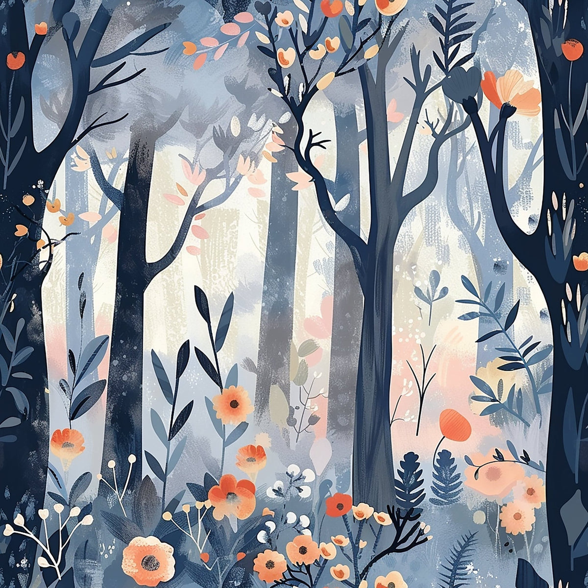 Twilight Grove Pattern 9 Minky Fabric