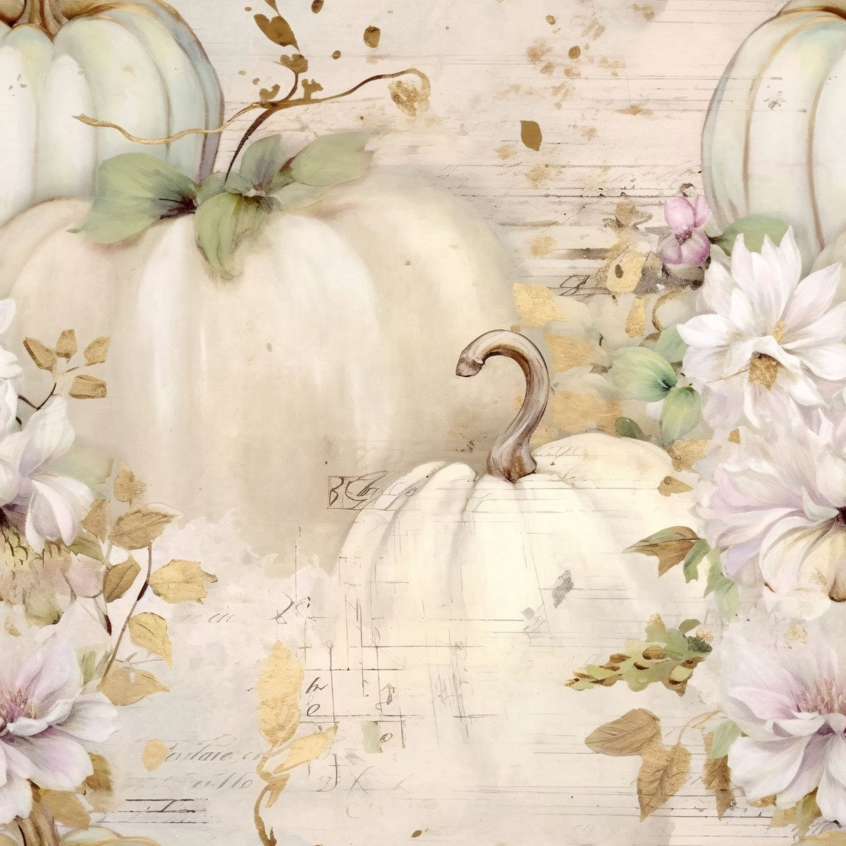 Ivory Harvest Pattern 12 Minky Fabric