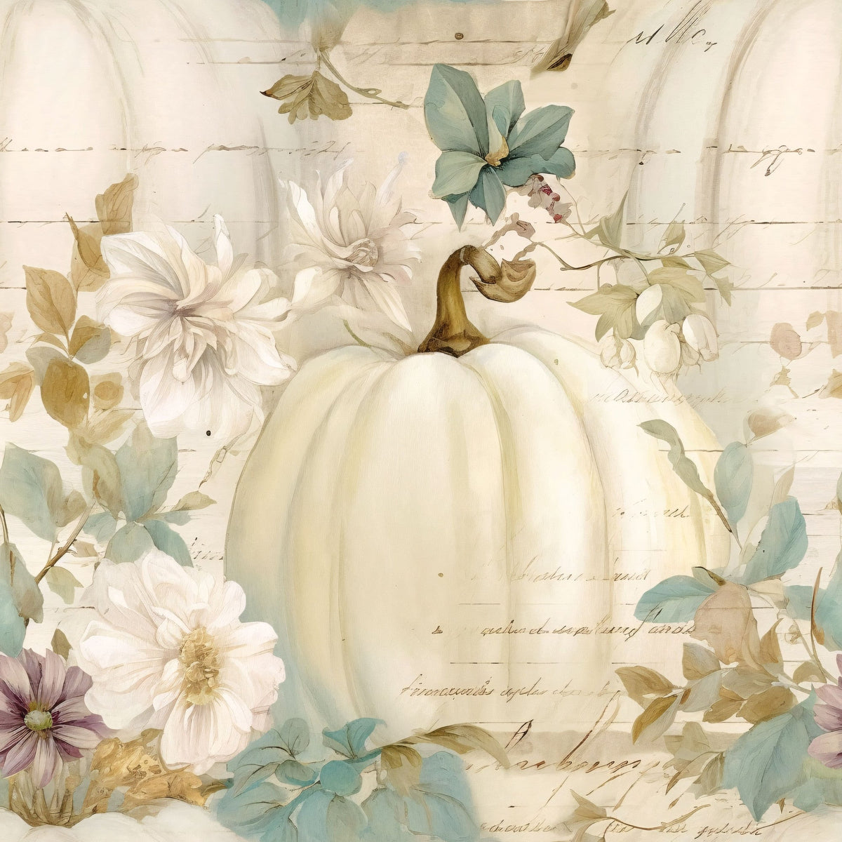 Ivory Harvest Pattern 19 Minky Fabric