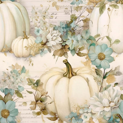 Ivory Harvest Pattern 4 Minky Fabric