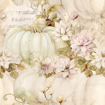 Ivory Harvest Pattern 8 Minky Fabric