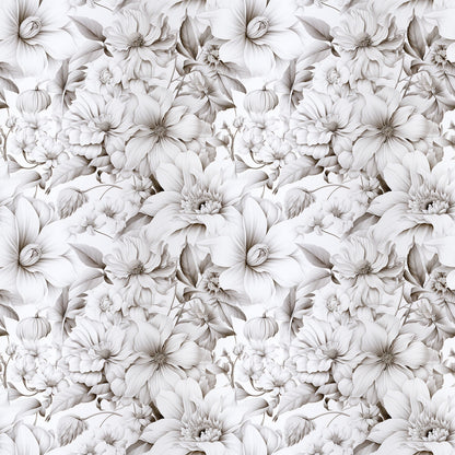 Porcelain Petals Pattern 10 Minky Fabric