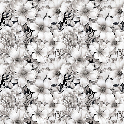 Porcelain Petals Pattern 1 Minky Fabric