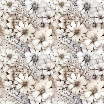 Porcelain Petals Pattern 9 Minky Fabric