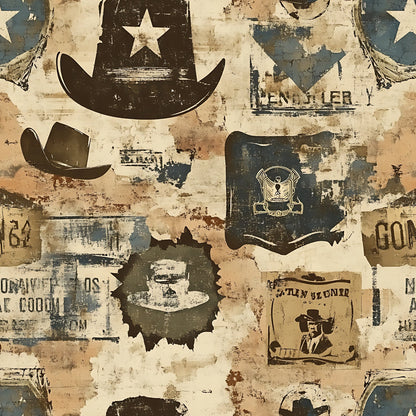 Frontier Outlaws Pattern 11 Minky Fabric