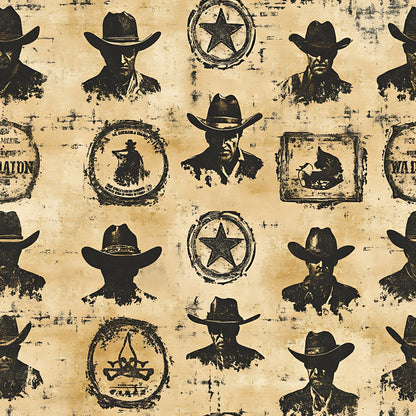 Frontier Outlaws Pattern 14 Minky Fabric