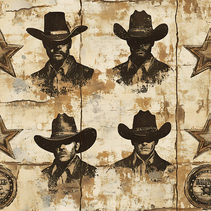 Frontier Outlaws Pattern 17 Minky Fabric