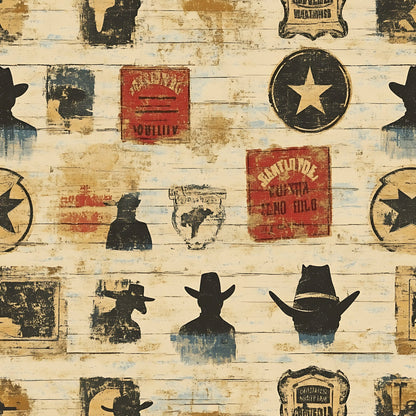 Frontier Outlaws Pattern 19 Minky Fabric