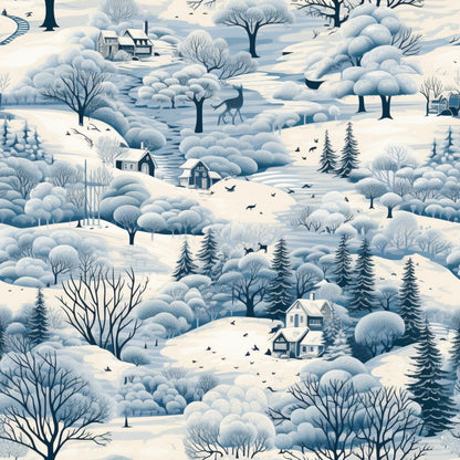 Frosted Pines Pattern 10 Minky Fabric