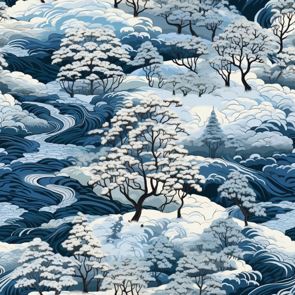 Frosted Pines Pattern 11 Minky Fabric