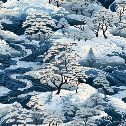Frosted Pines Pattern 11 Minky Fabric