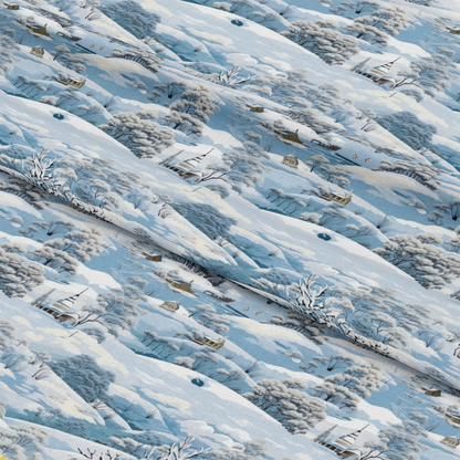 Winter Scenery Pattern 17 Quilting Cotton Fabric