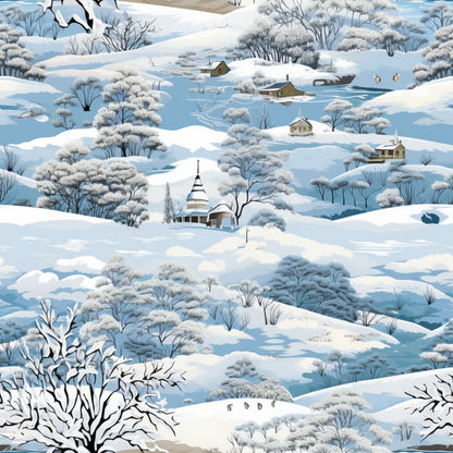 Frosted Pines Pattern 17 Minky Fabric
