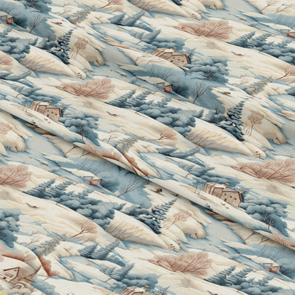 Winter Scenery Pattern 18 Quilting Cotton Fabric