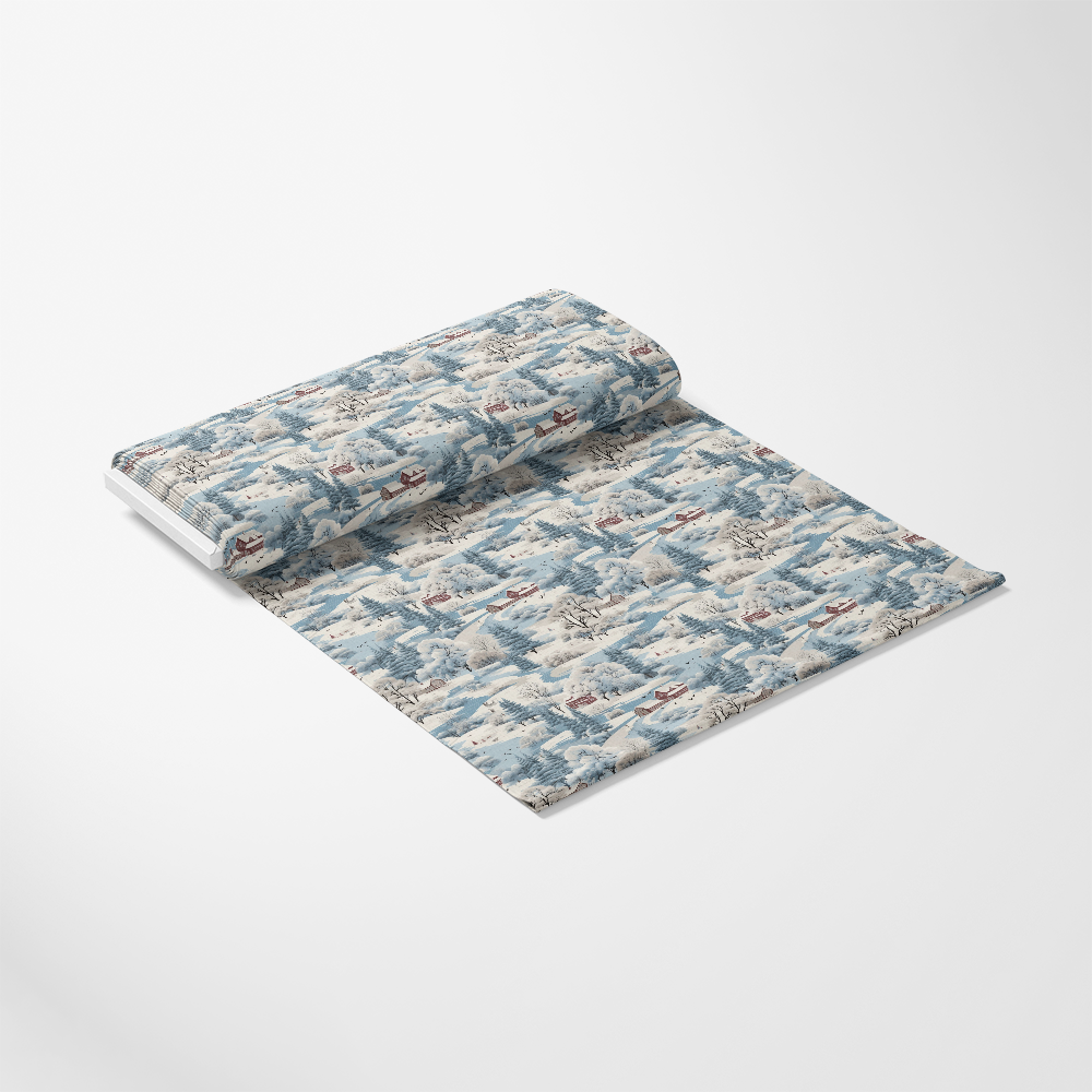 Winter Scenery Pattern 19 Quilting Cotton Fabric