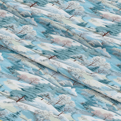 Winter Scenery Pattern 22 Quilting Cotton Fabric