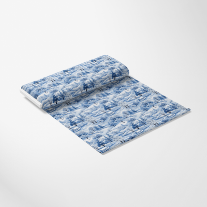 Winter Scenery Pattern 2 Quilting Cotton Fabric