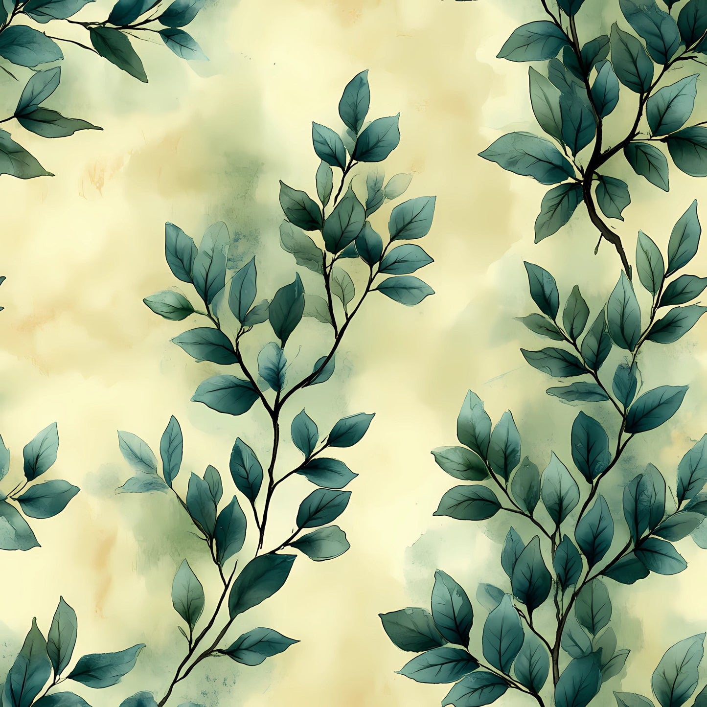 Winter Greenery Pattern 3 Quilting Cotton Fabric