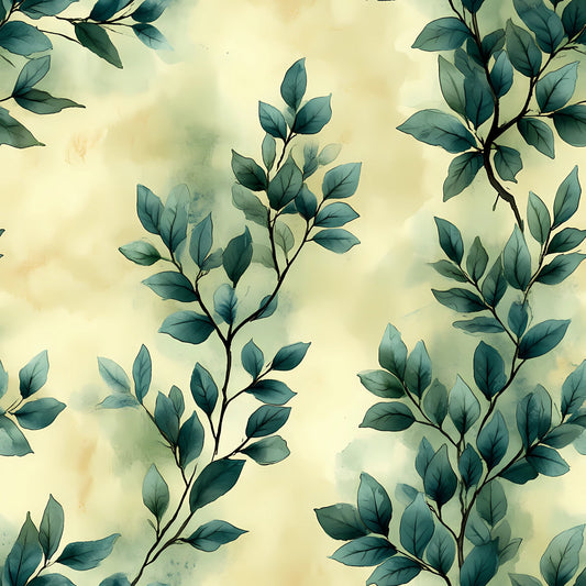 Winter Greenery Pattern 3 Quilting Cotton Fabric
