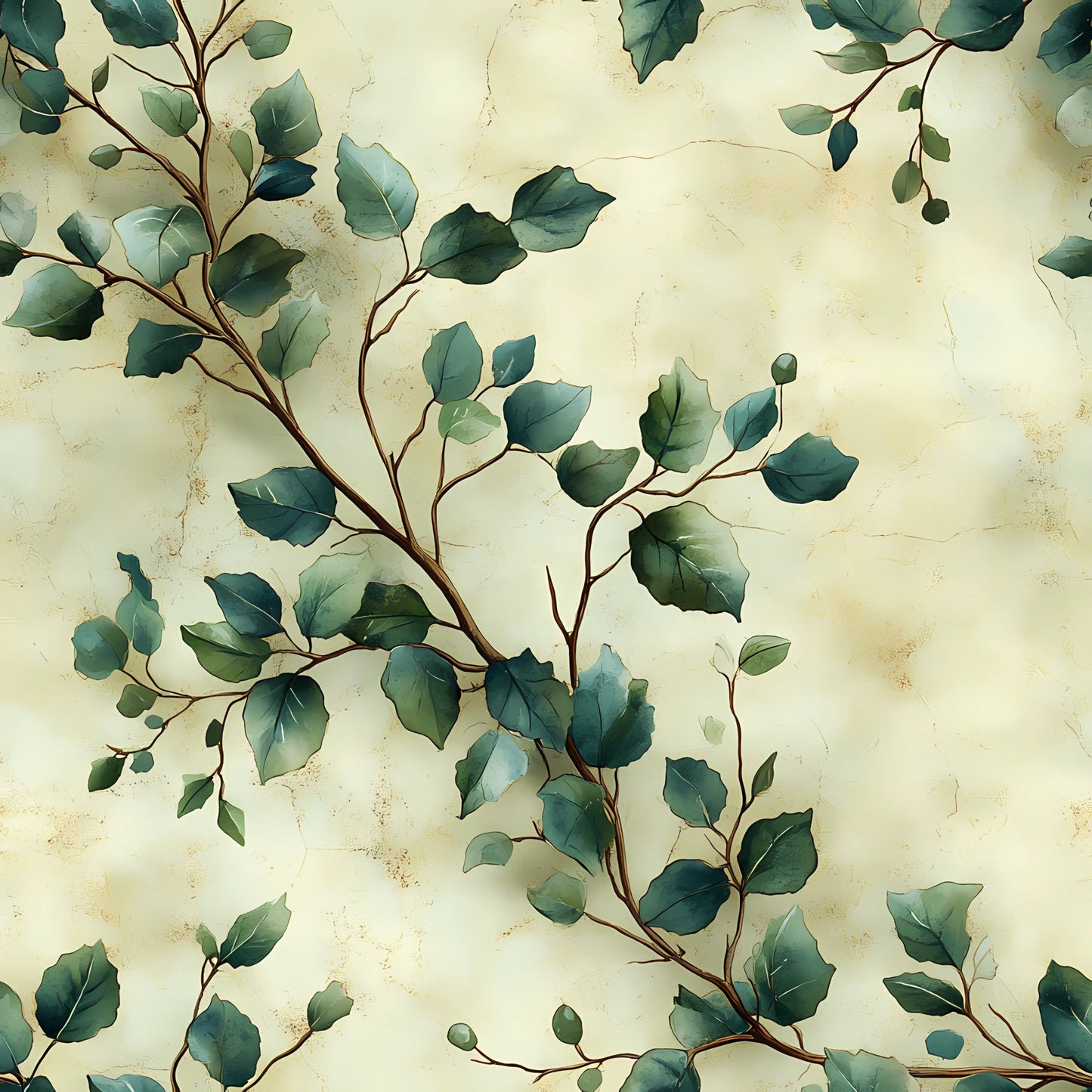 Winter Greenery Pattern 7 Quilting Cotton Fabric