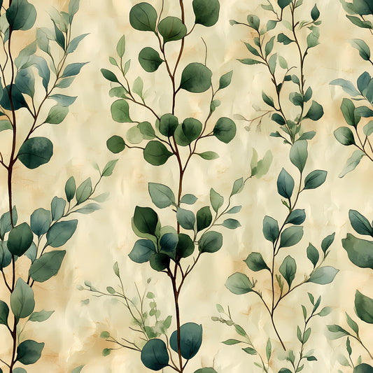 Winter Greenery Pattern 8 Quilting Cotton Fabric
