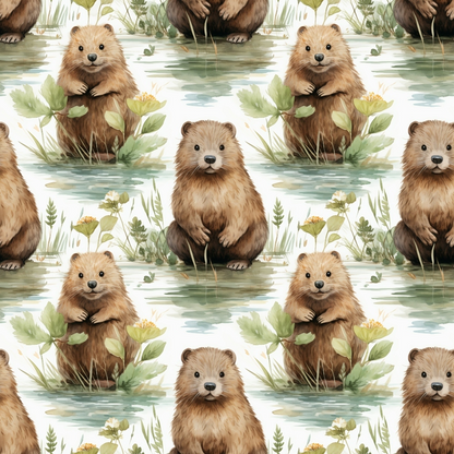 Forest Friends Pattern 12 Minky Fabric
