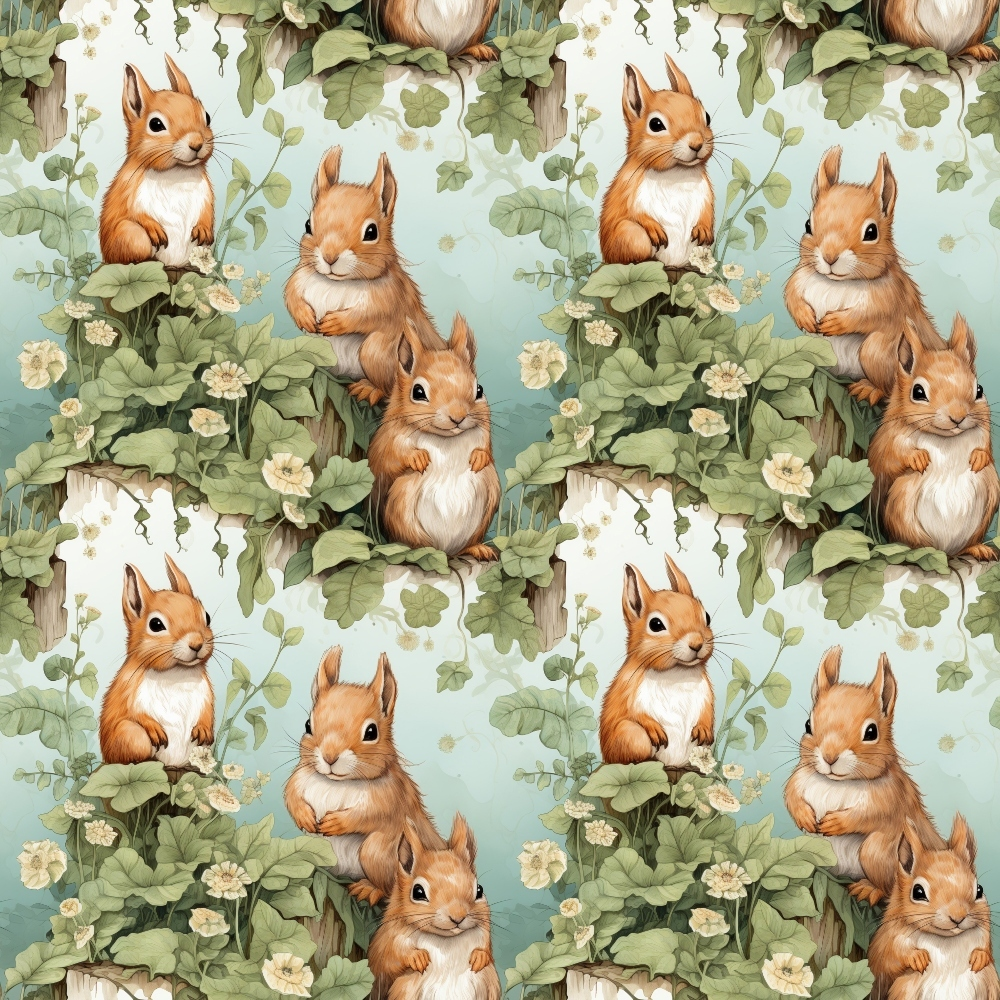Forest Friends Pattern 1 Minky Fabric