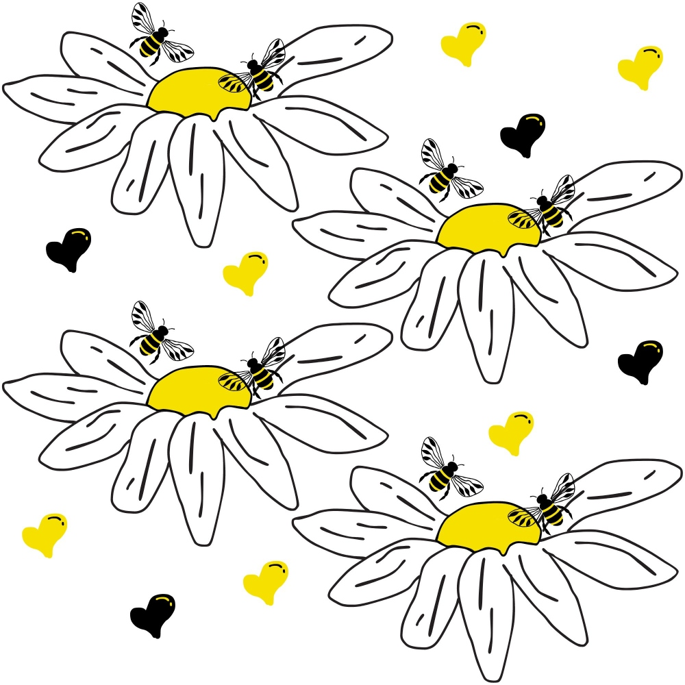 Honeybee Hearts Pattern 14 Minky Fabric