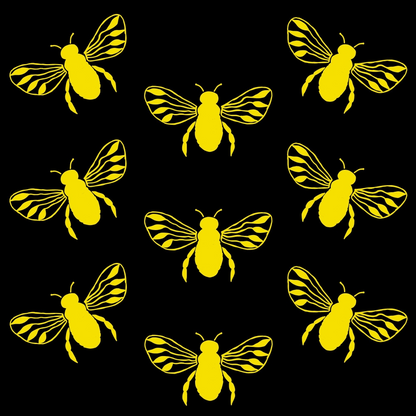 Honeybee Hearts Pattern 7 Minky Fabric