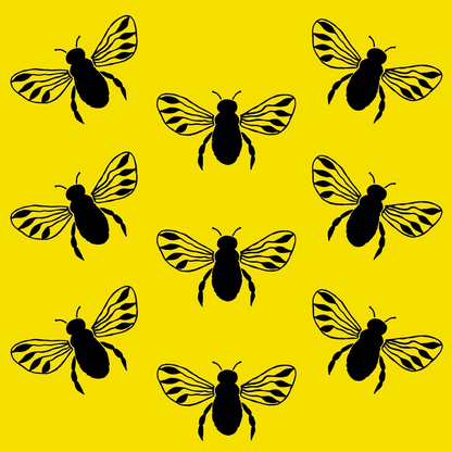 Honeybee Hearts Pattern 9 Minky Fabric