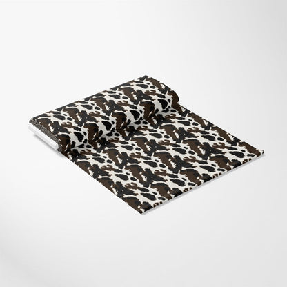 Bold Brown and White Cow Pattern 10 Quilting Cotton Fabric
