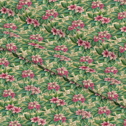 Beautiful Flowers Euphorbia Pattern 8 Quilting Cotton Fabric