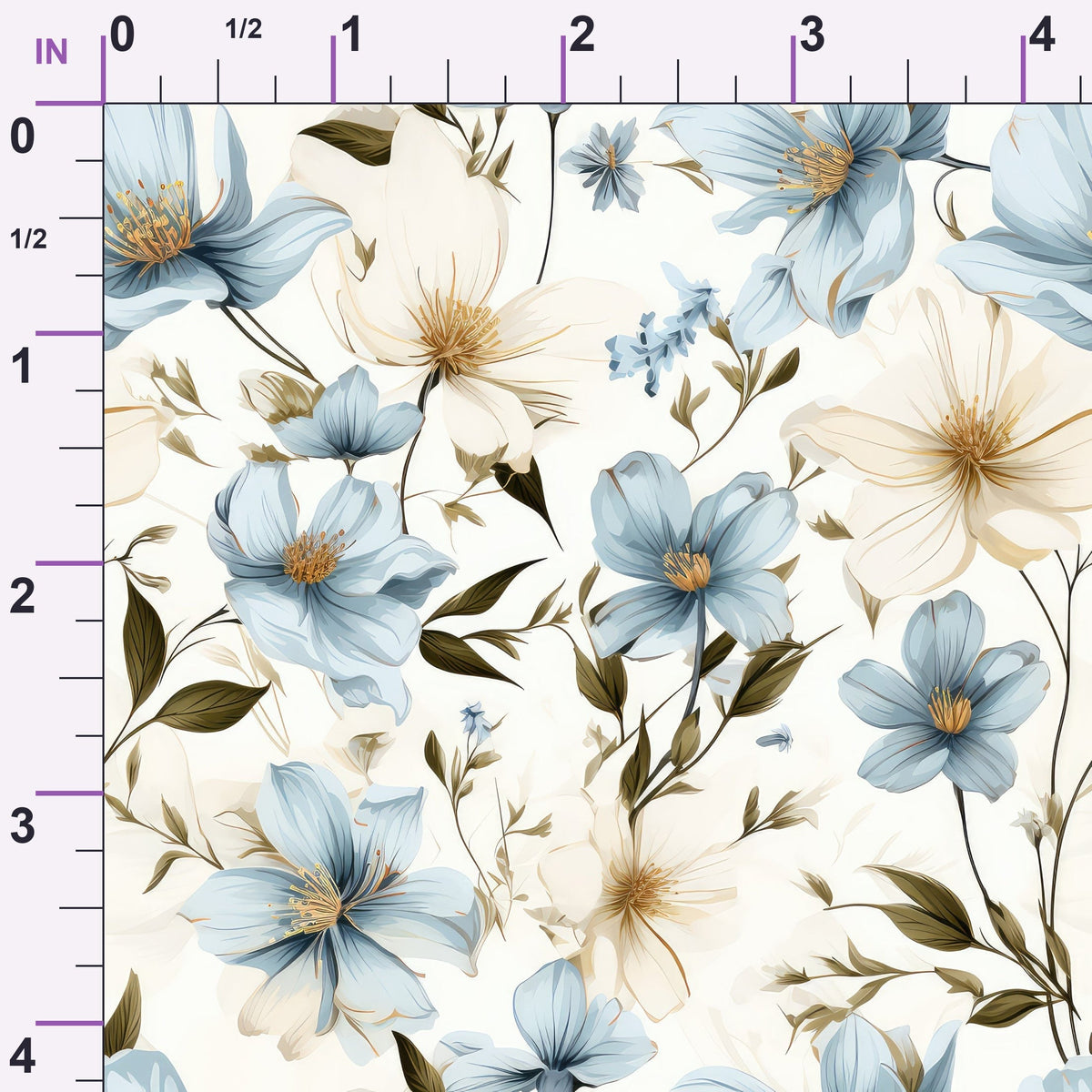 Airy Blooms Pattern 11 Minky Fabric